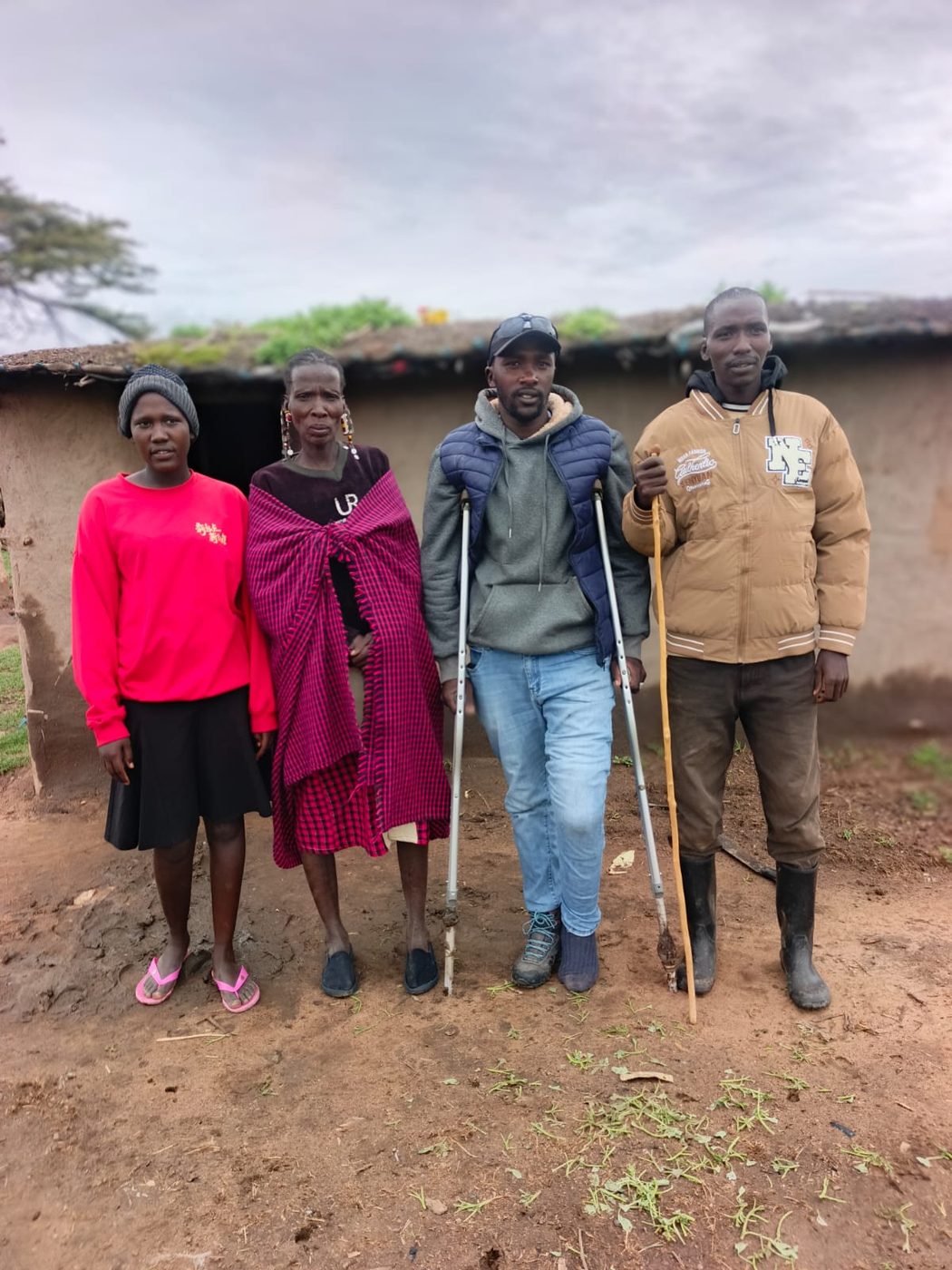 ITF volunteers visiting elderly and community members with dignity and care